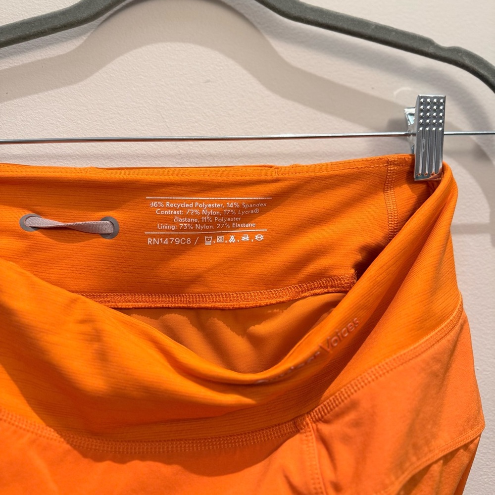 Outdoor Voices Bright Orange Athletic Shorts Size Small - Picture 5 of 8